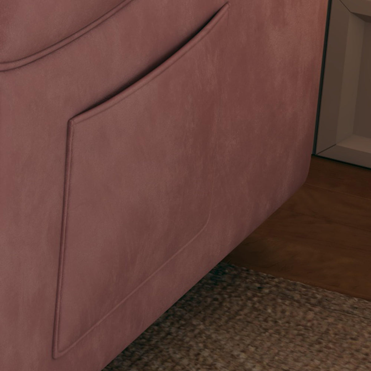 Pink Velvet 3 in 1 Convertible Sofa Bed T2205