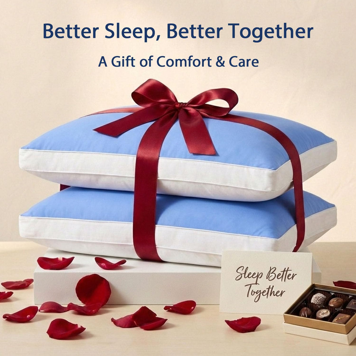 King Size Set of 2 Down Alternative Bed Pillows K25246