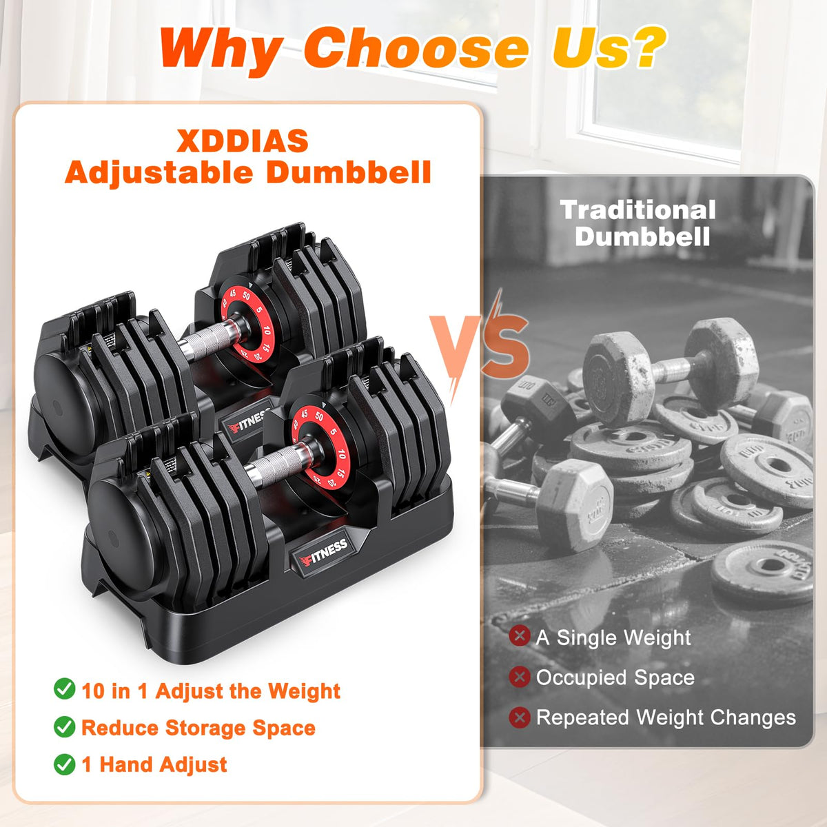 Adjustable Dumbbells Set of 2 Q725