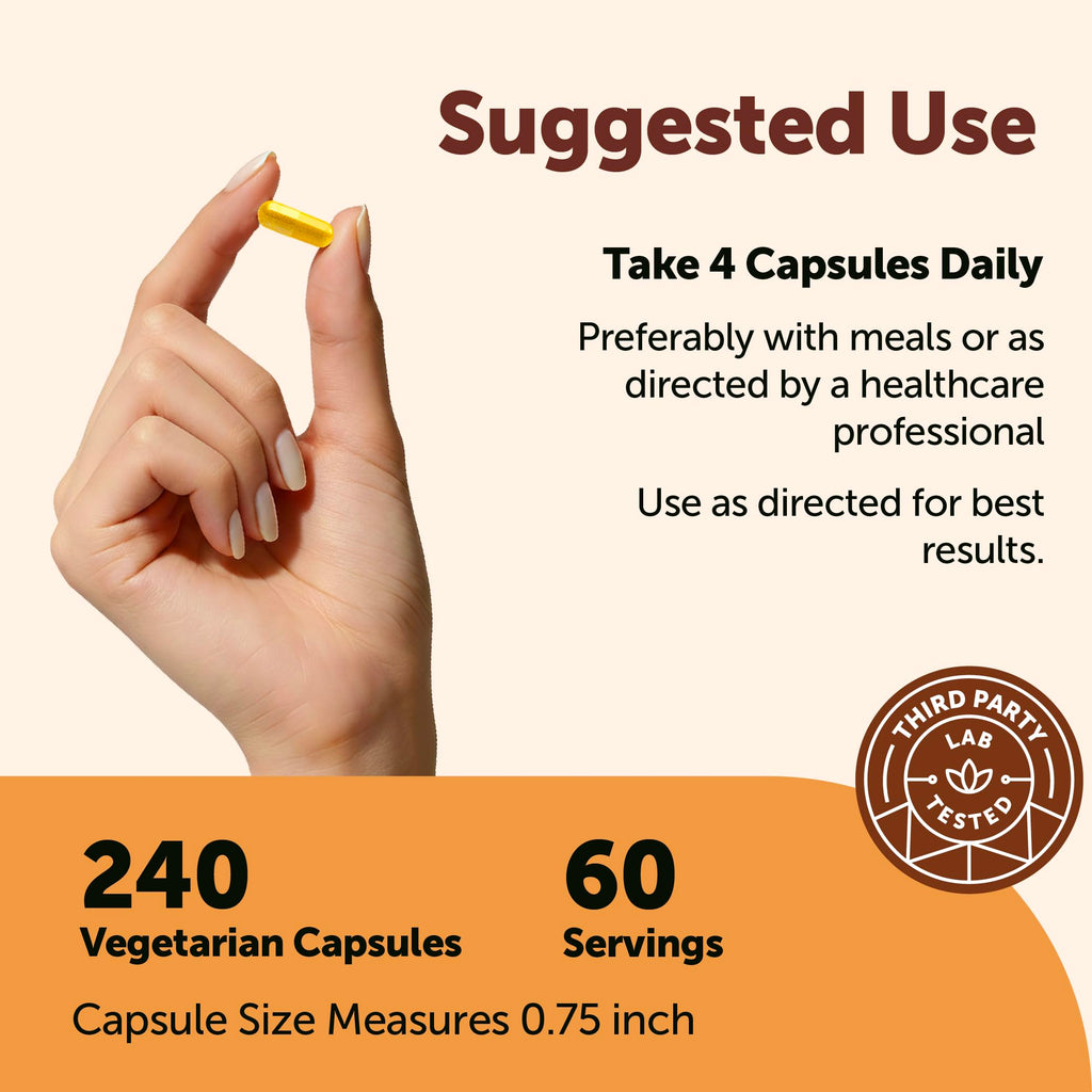 Berberine with Ceylon Cinnamon 2,000 mg 240 Vegetarian Capsules U582