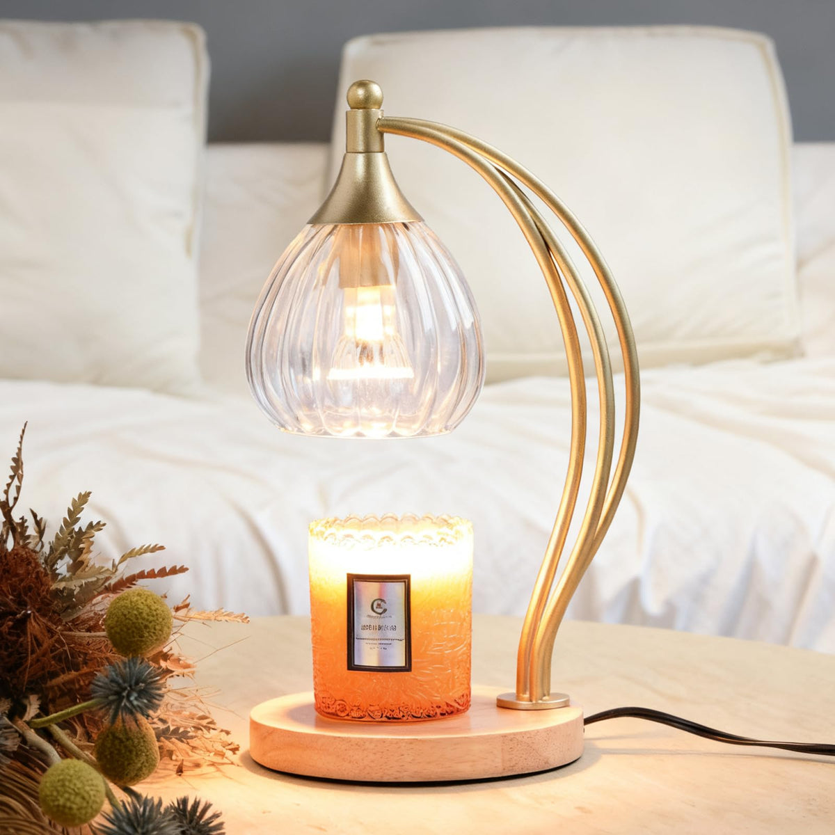 Dimmable Candle Warmer Lamp with Timer M28598