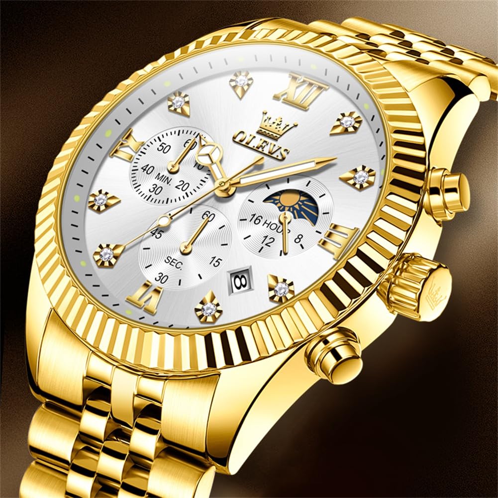 Men Quartz Stainless Steel Waterproof Luminous Watch F49394