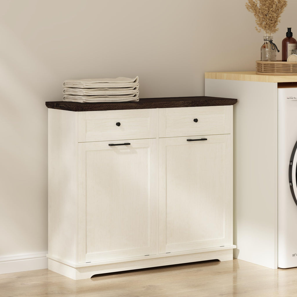 20 Gallon Wood Trash Can Cabinet X629848
