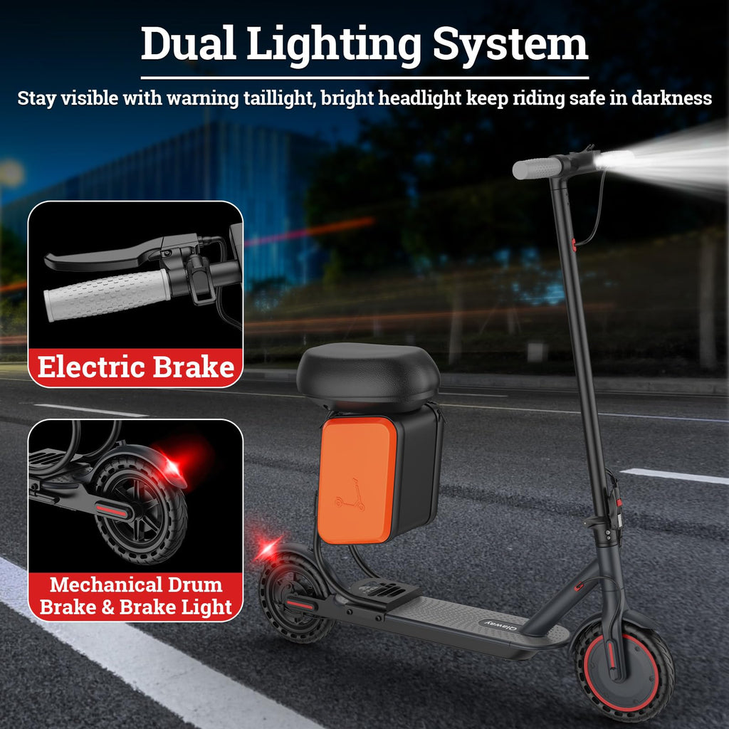 Electric Scooter with Dual Braking System X482469