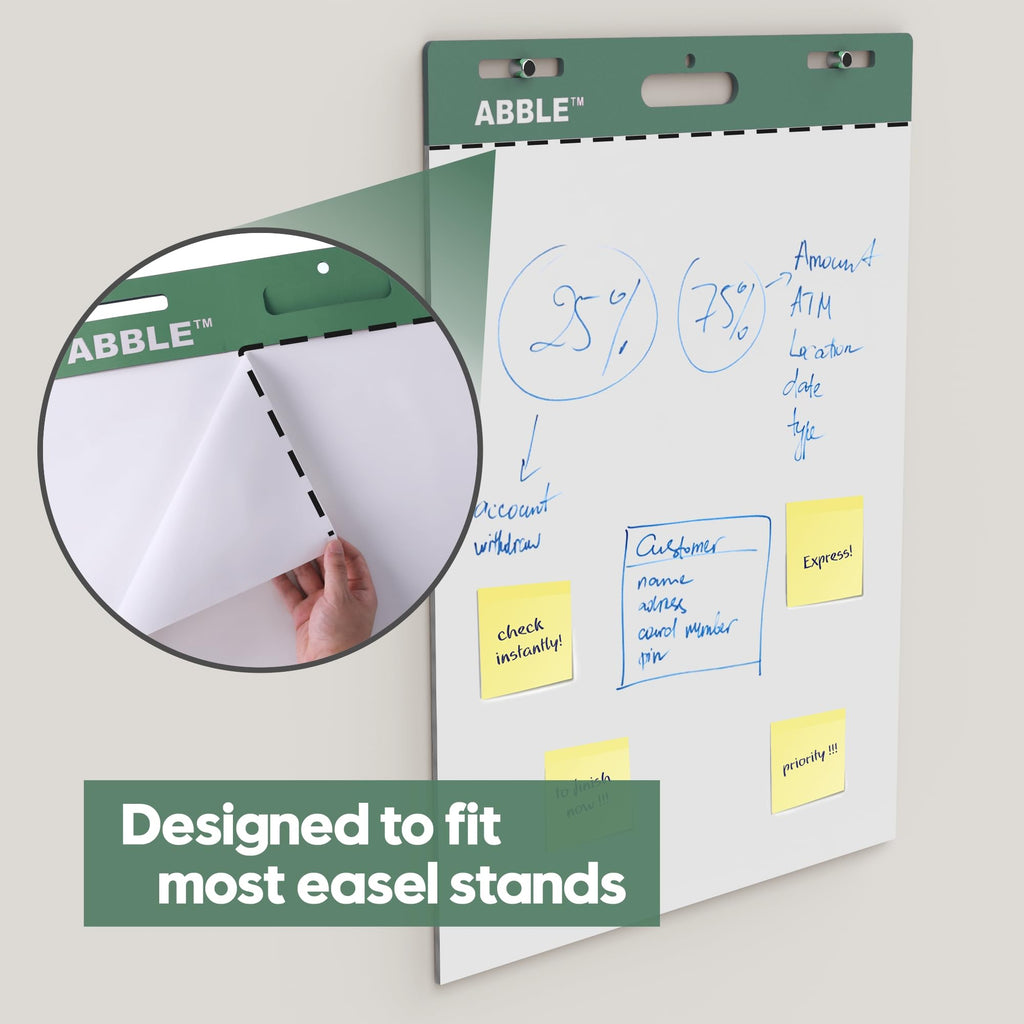 Super Sticky Easel Pad, 25 x 30 Inches, 30 Sheets/Pad, 8 Pads/Pack, Green G728