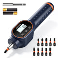 Digital Torque Screwdriver 1/4" Adjustable Set with Buzzer & Magnetic Bits Q5104