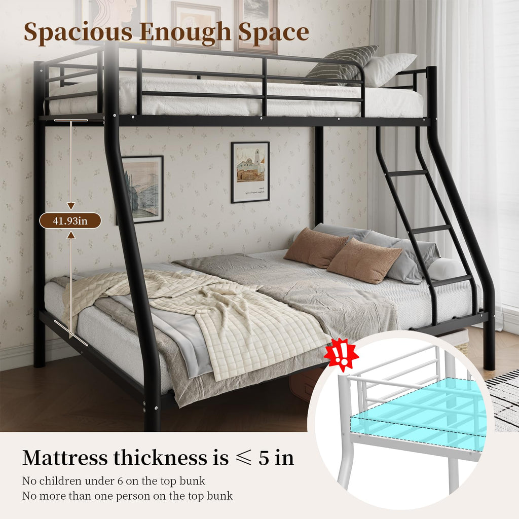Twin Over Full Size Metal Bunk Beds M370