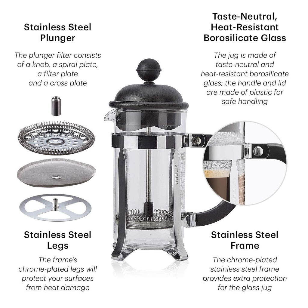 White 8 Cup Glass Coffee Maker D904315