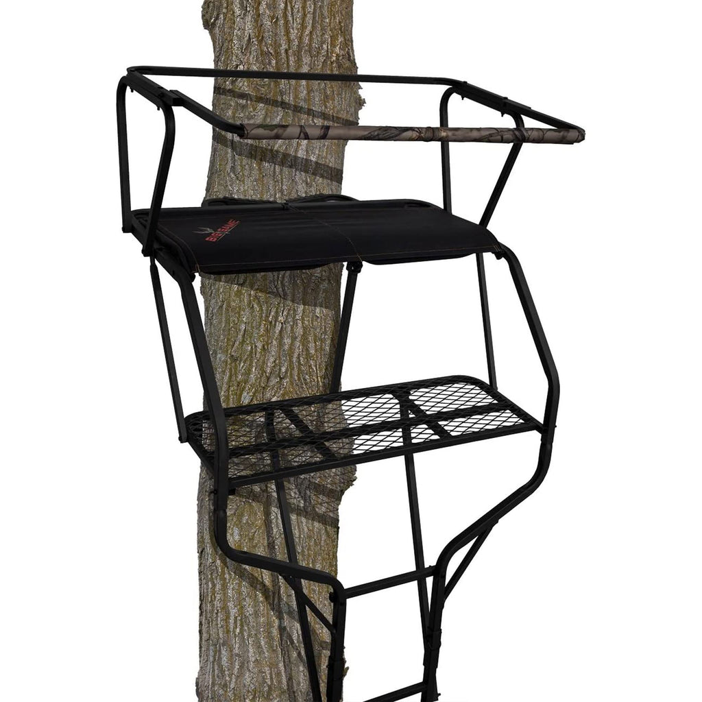 2 Person 18 Foot Tall Portable Hunting Tree Ladder Stand (2 Pack) Q9155