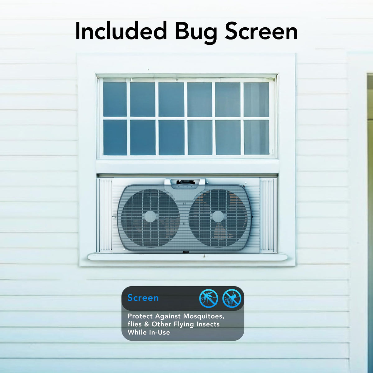 Reversible Twin Window Fan with 3-Speeds I529