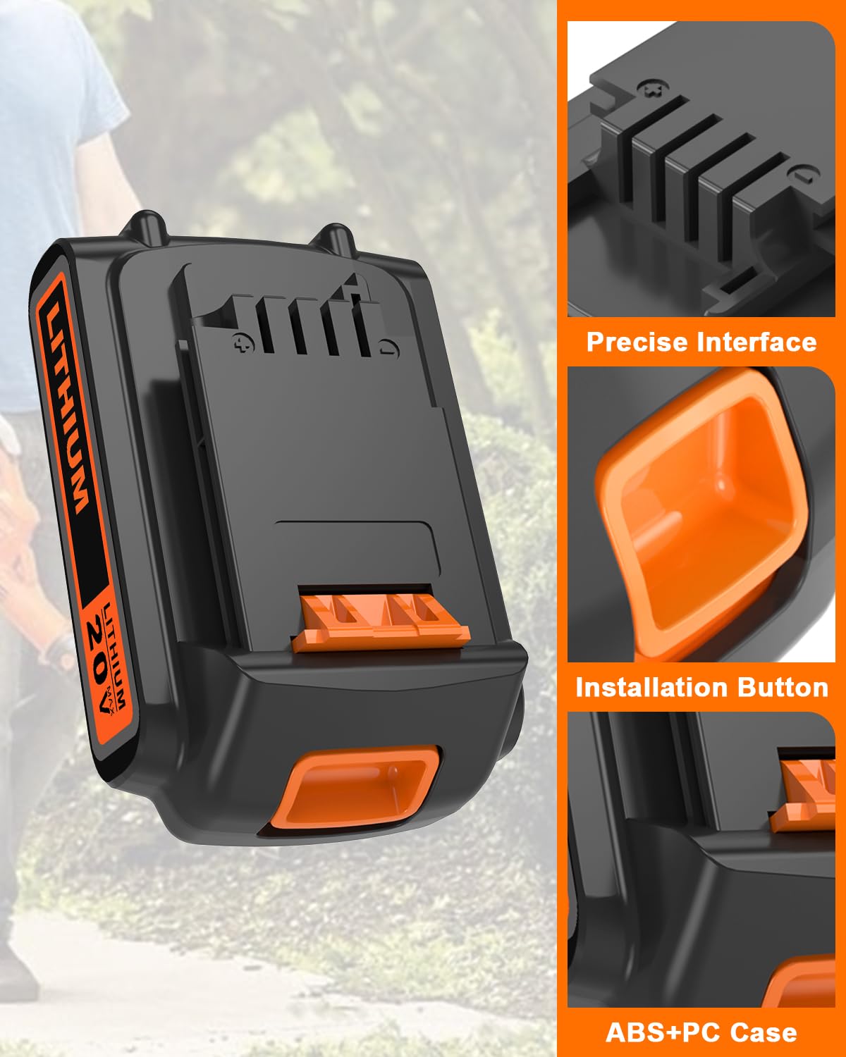 20 Volt MAX 2.0AH Lithium Battery Y780174