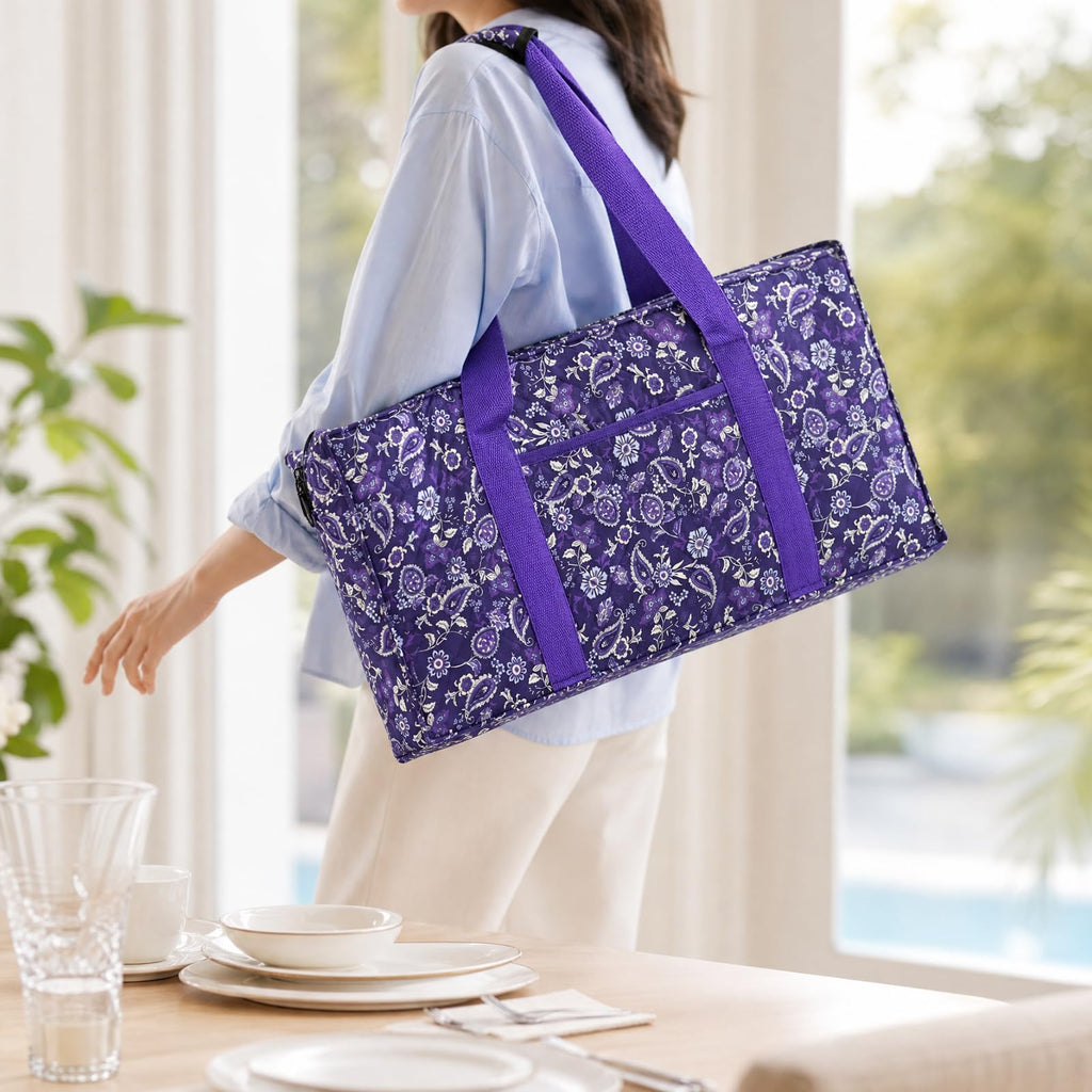 Purple 166 Tile Mahjong Set with Racks and Bag J513810