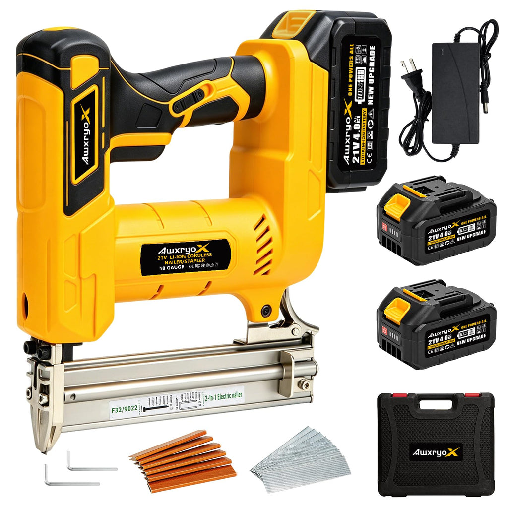 Cordless Brad Nailer 2-in-1 18 Gauge Electric Nail Gun Kit A638788