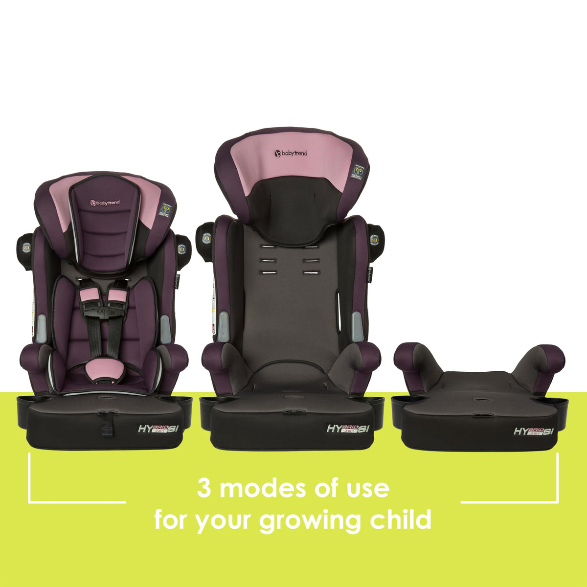 3-in-1 Booster Seat with Adjustable Headrest H8455