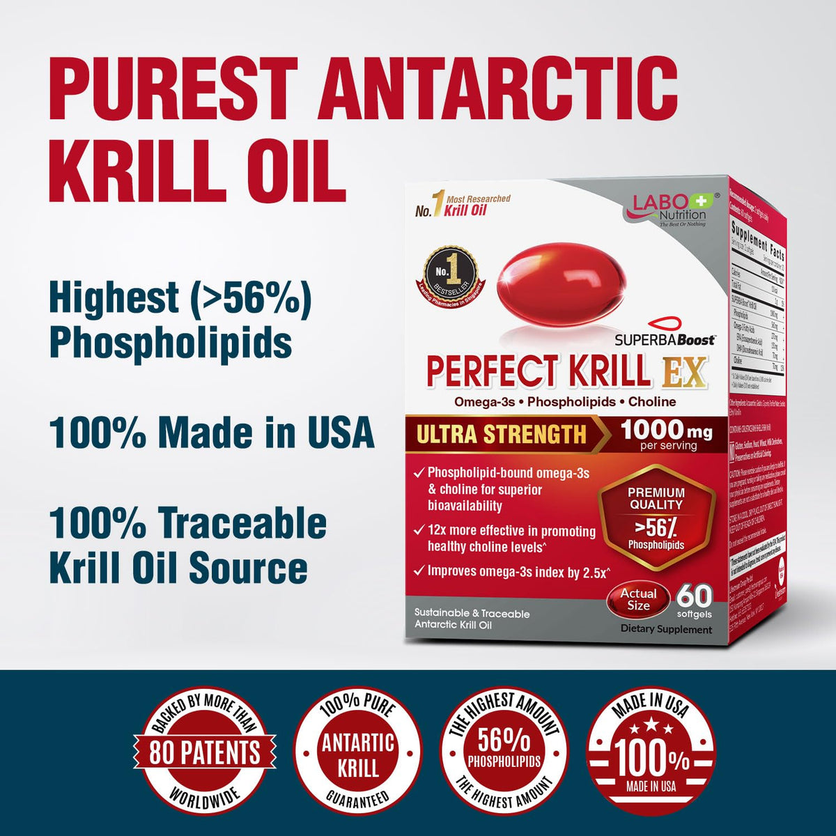 Omega-3 Krill Oil 60 Ct x 2 Pack L714440
