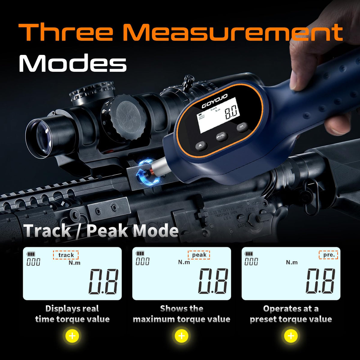 Digital Torque Screwdriver 1/4" Adjustable Set with Buzzer & Magnetic Bits Q5104