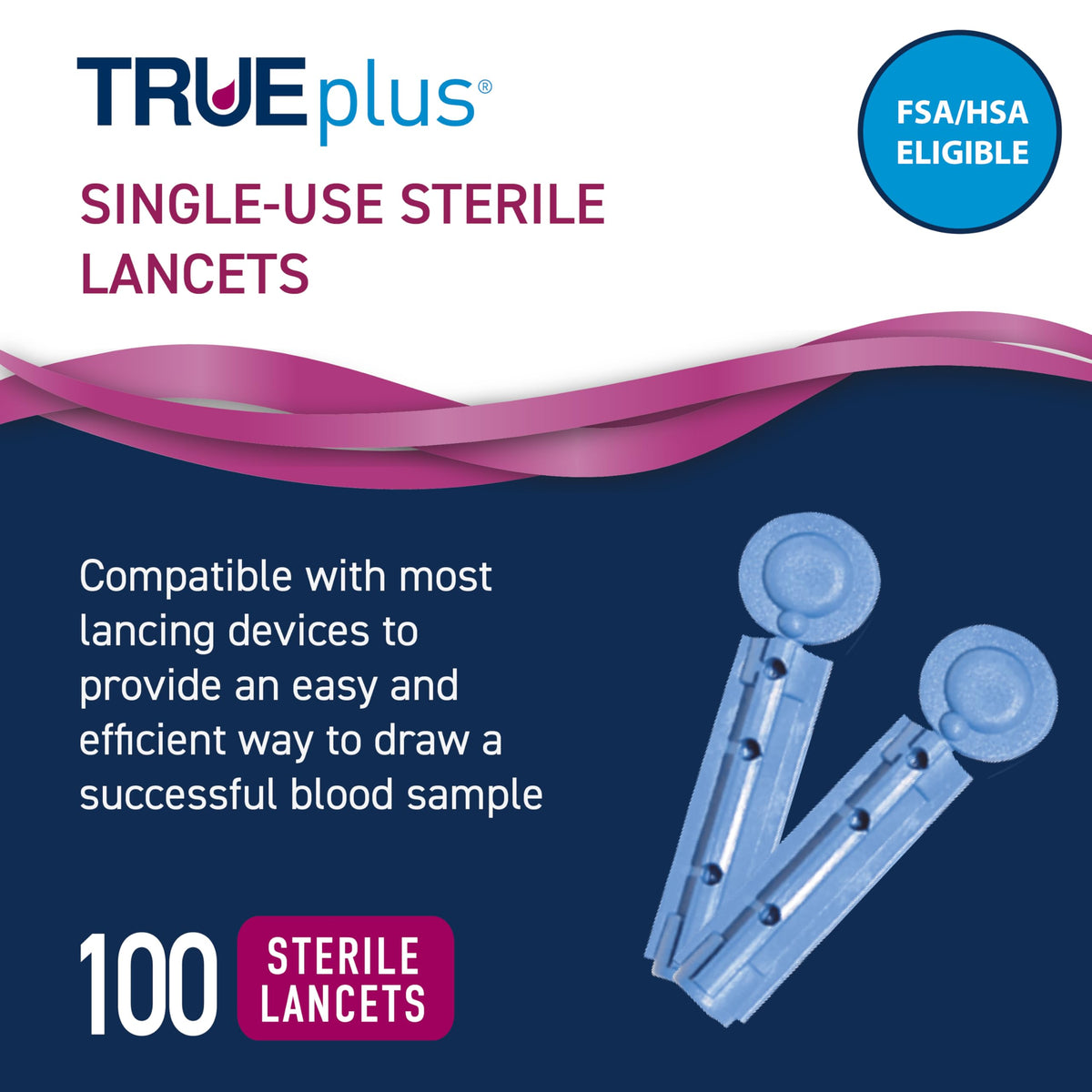 Glucose Test Strips 100 Count, 30G Lancets 100 Count C595173