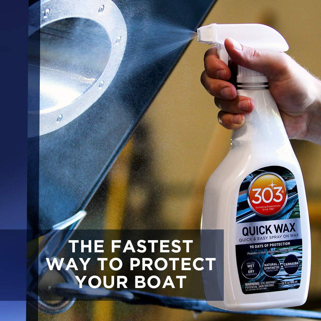 Marine Quick Wax Spray On Carnauba Wax 32 fl. oz. 6 Pack T1645