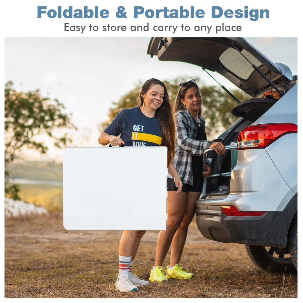 White 6ft Folding Plastic Table M39662