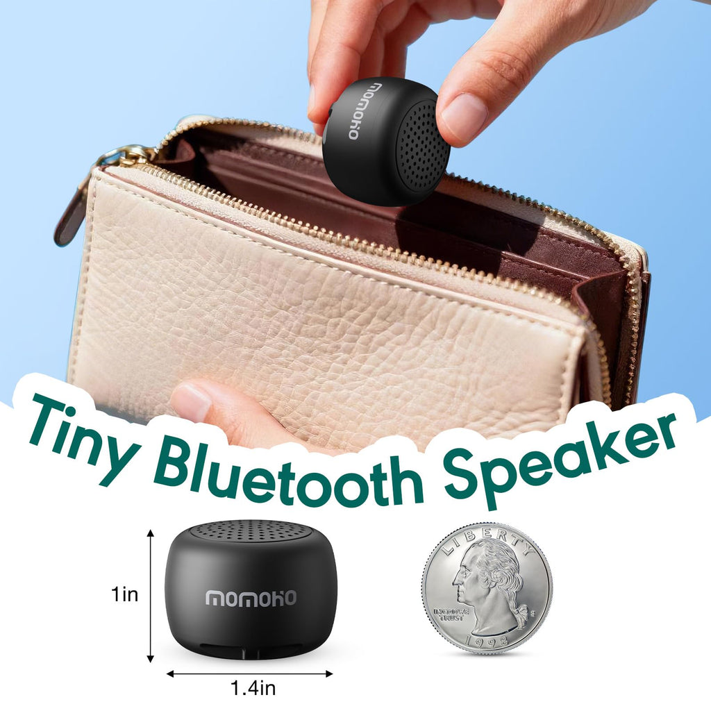 Black Mini Bluetooth Speaker with Built-in Mic V41549