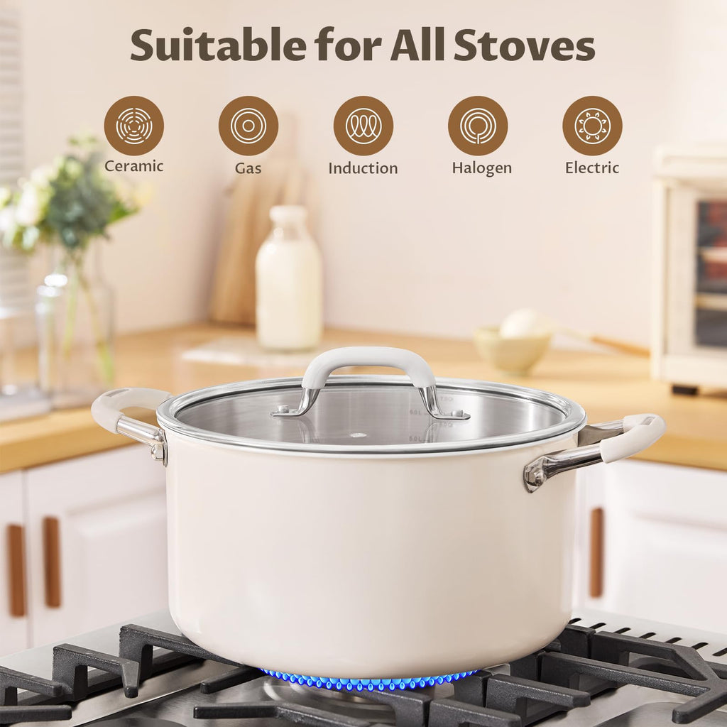 10QT 3-Ply Stainless Steel Stock Pot with Lid H864
