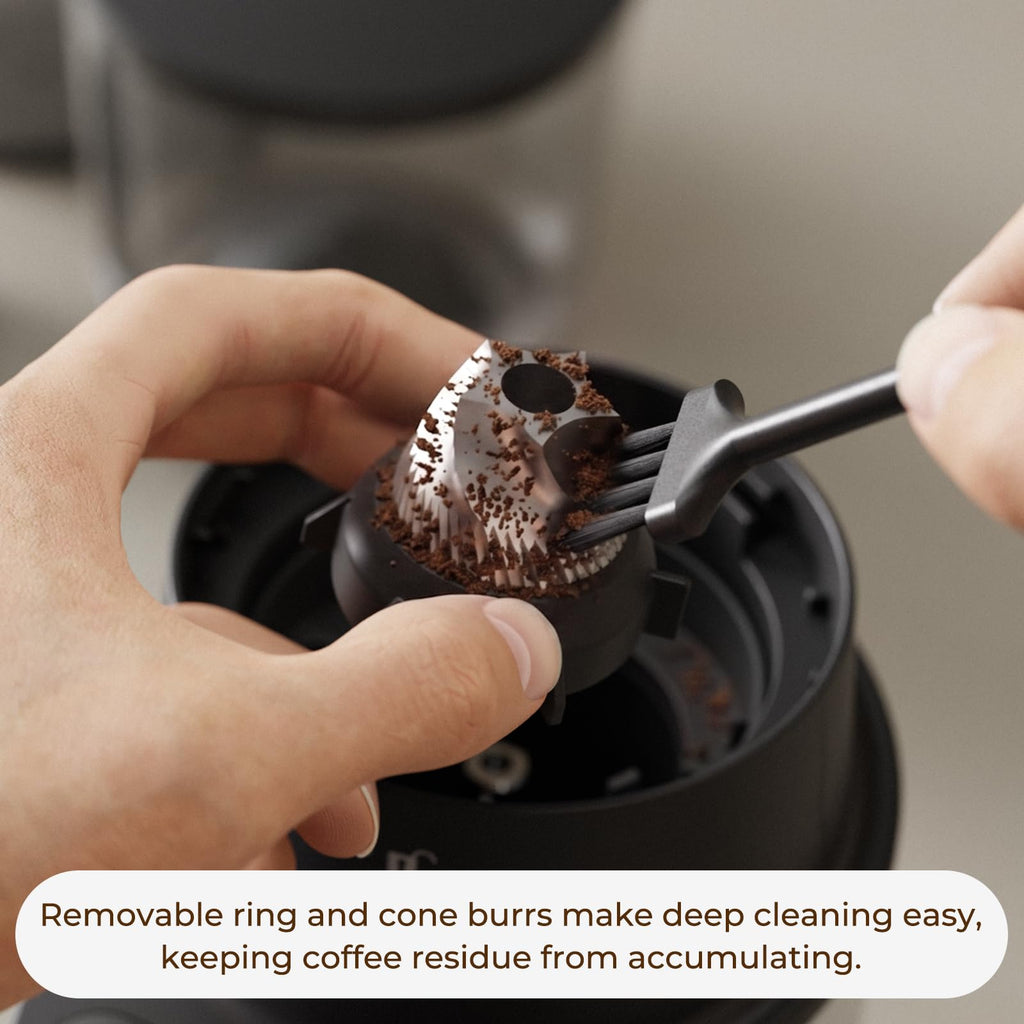 Conical Burr Coffee Grinder, 60 Settings, Black S5339