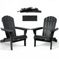 Folding Solid Cedar Wood Adirondack Chair N1411