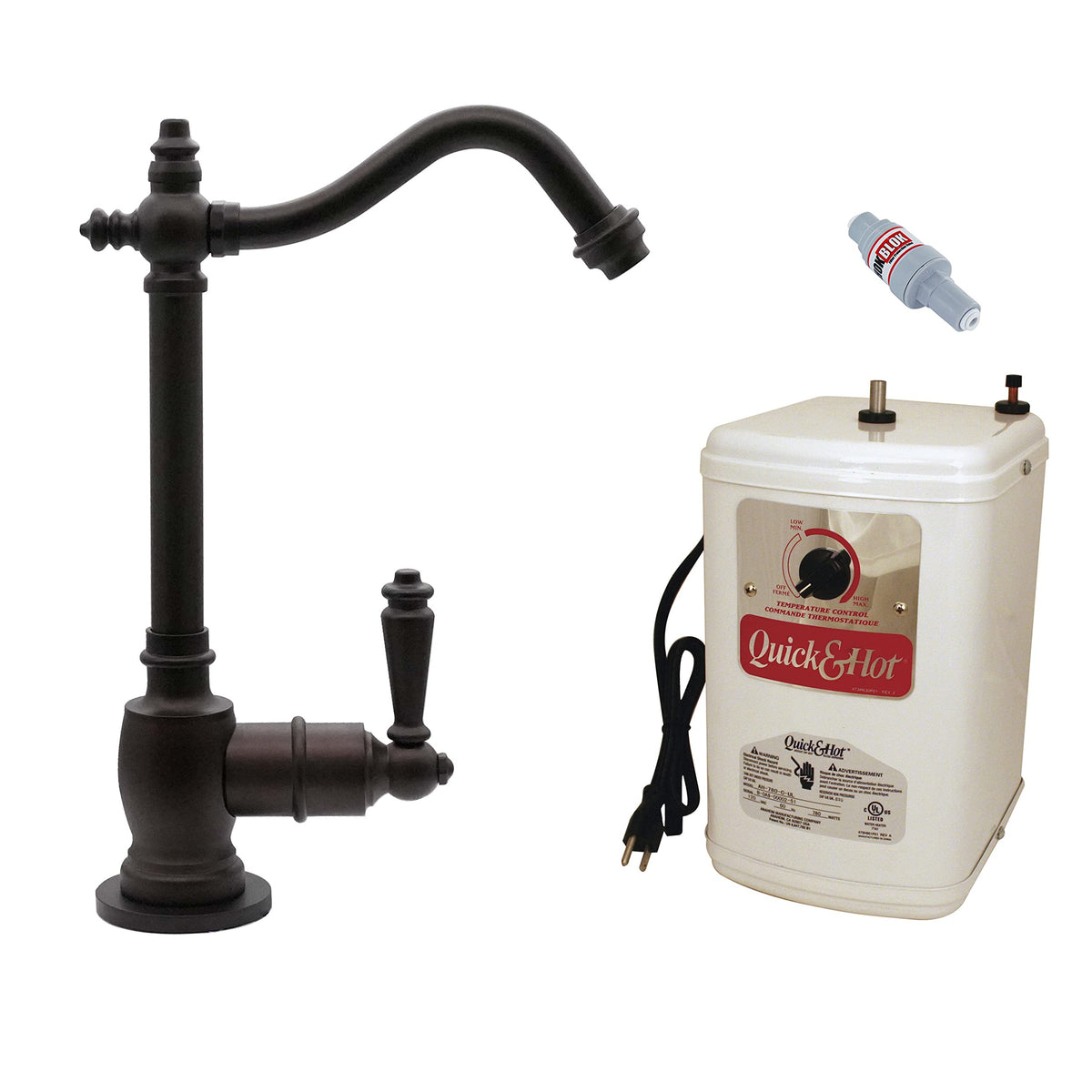 9" 1-Handle Hot Water Dispenser Faucet with Heating Tank, Oil Rubbed Bronze M8630