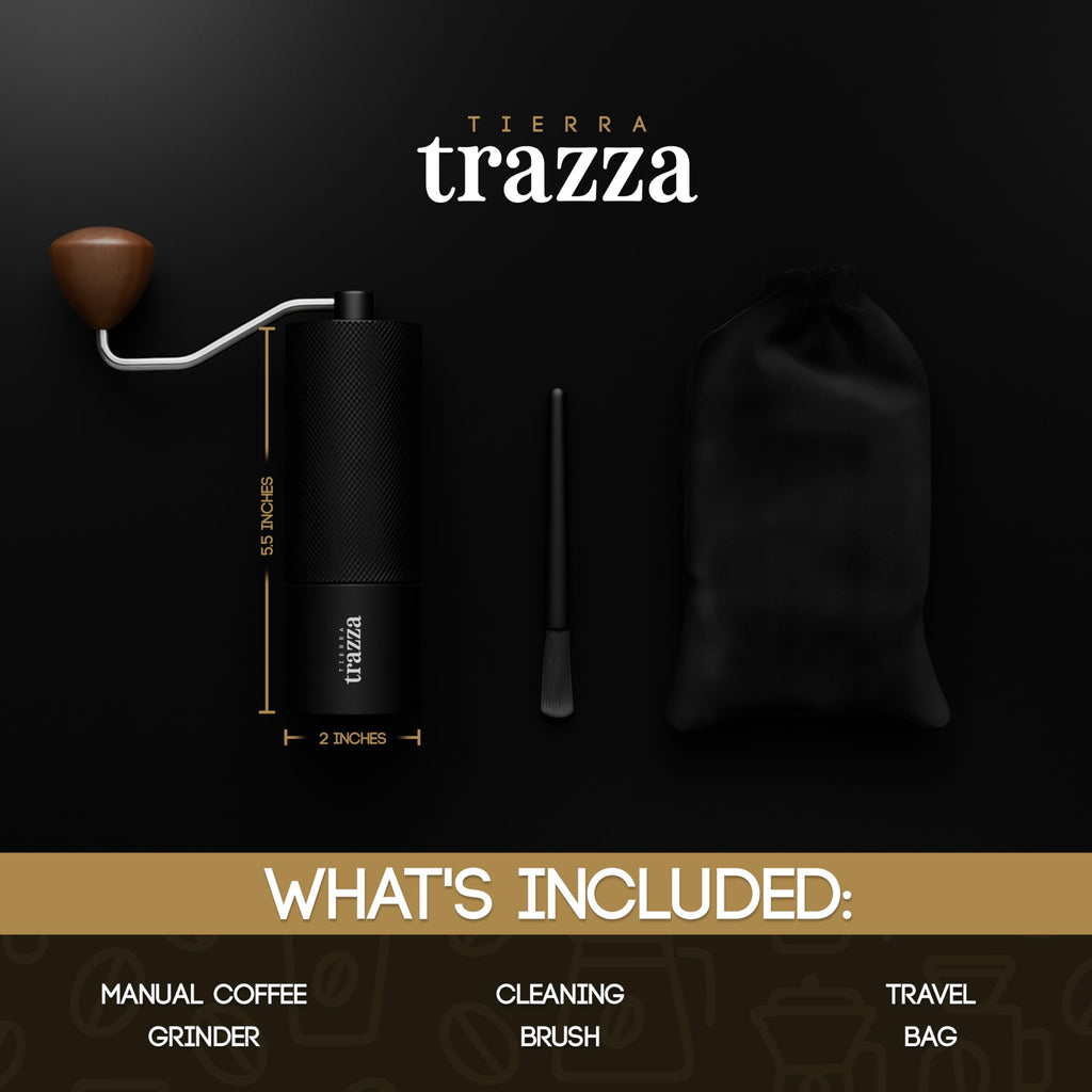 Conical Burr Manual Coffee Grinder with Stainless Steel Burrs P5352