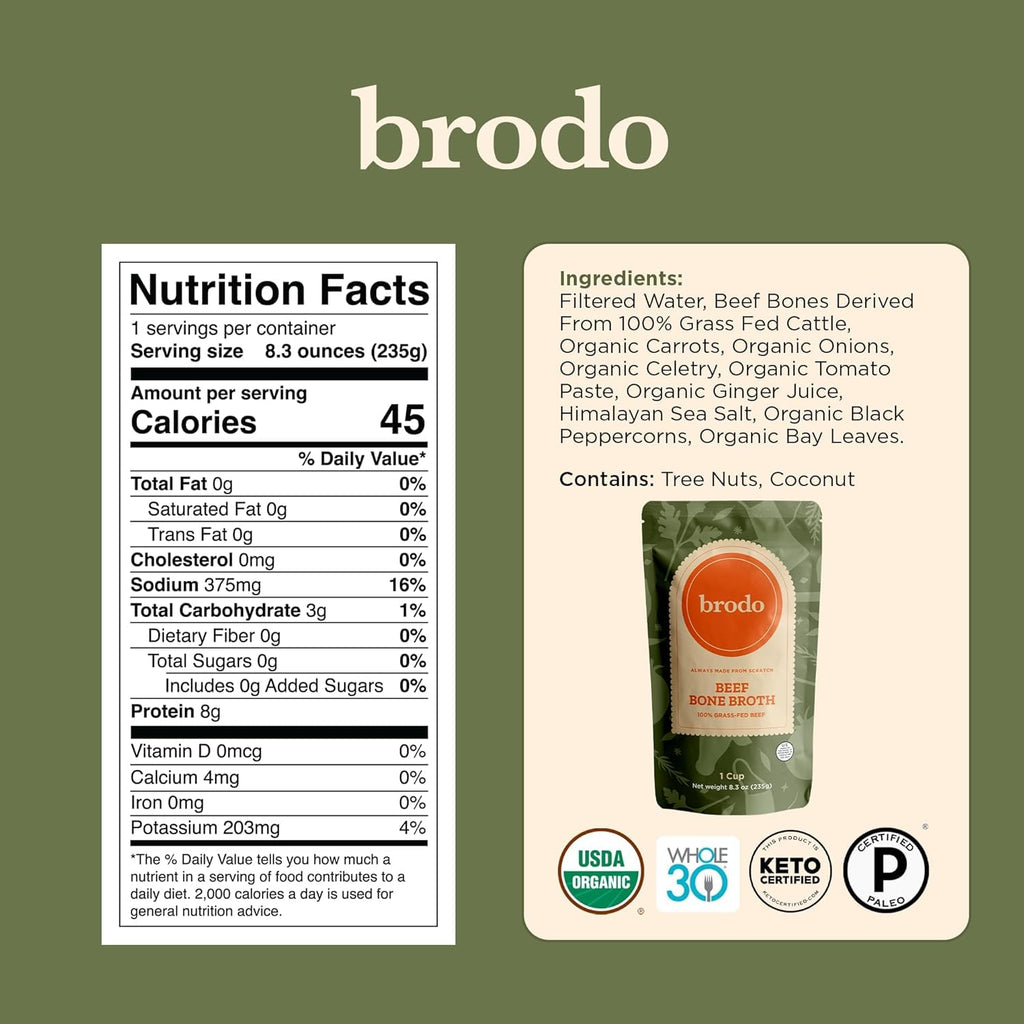 Grass-Fed Beef Bone Broth 8.3 oz Q82153
