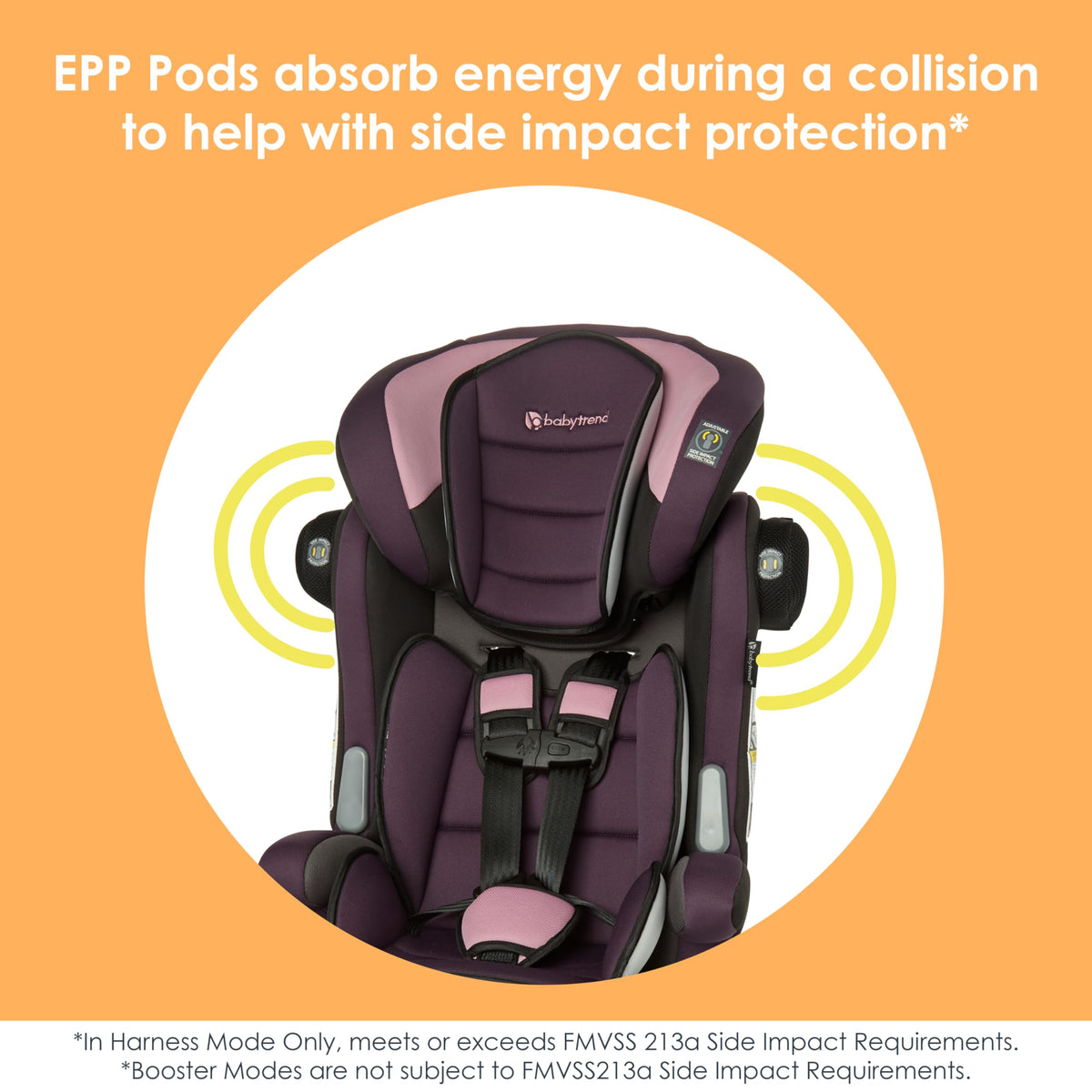 3-in-1 Booster Seat with Adjustable Headrest H8455