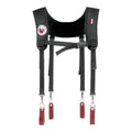 Leather Suspenders with Pockets H4324