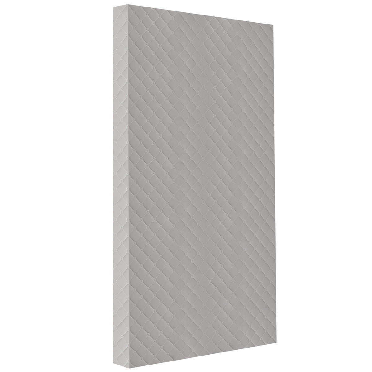 4” Firm Fiber Crib & Toddler Bed Mattress, Dual-Sided, Waterproof, Grey Embossed Vinyl Cover X908