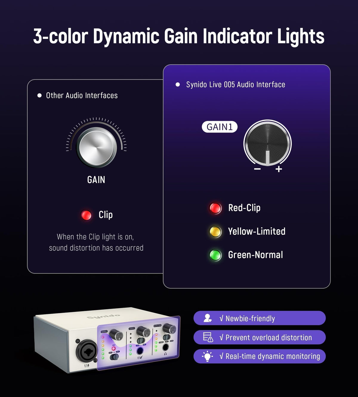 USB C Audio Interface Silver H215
