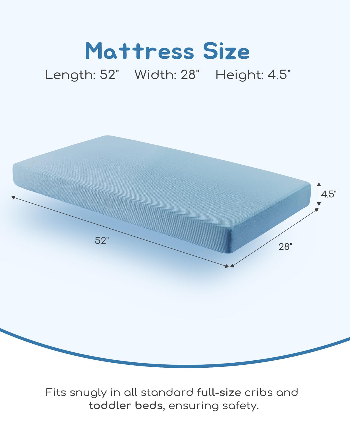 Breathable Waterproof Crib Mattress L406