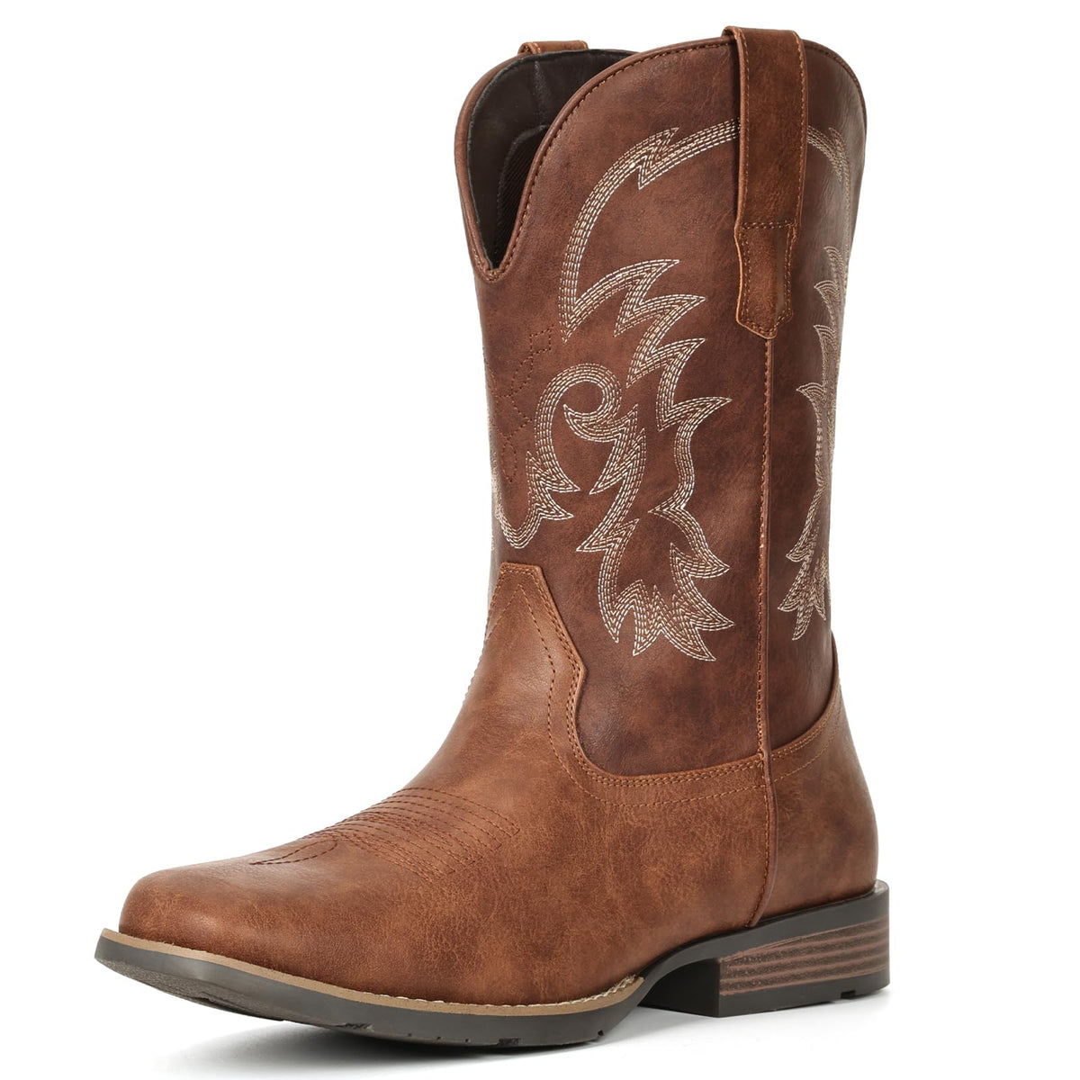 Cowboy Boots Square Toe Embroidery U55364
