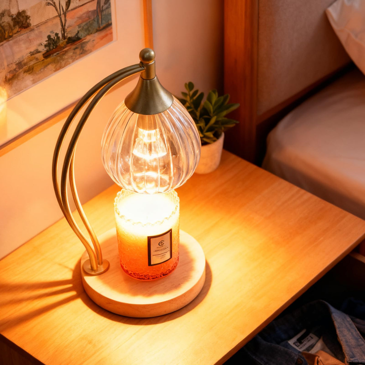 Dimmable Candle Warmer Lamp with Timer M28598