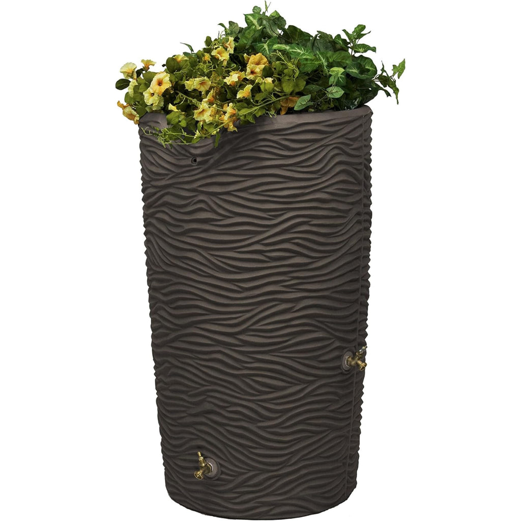 65-Gallon Rain Saver Barrel with 2 Brass Spigots and Screen C76438