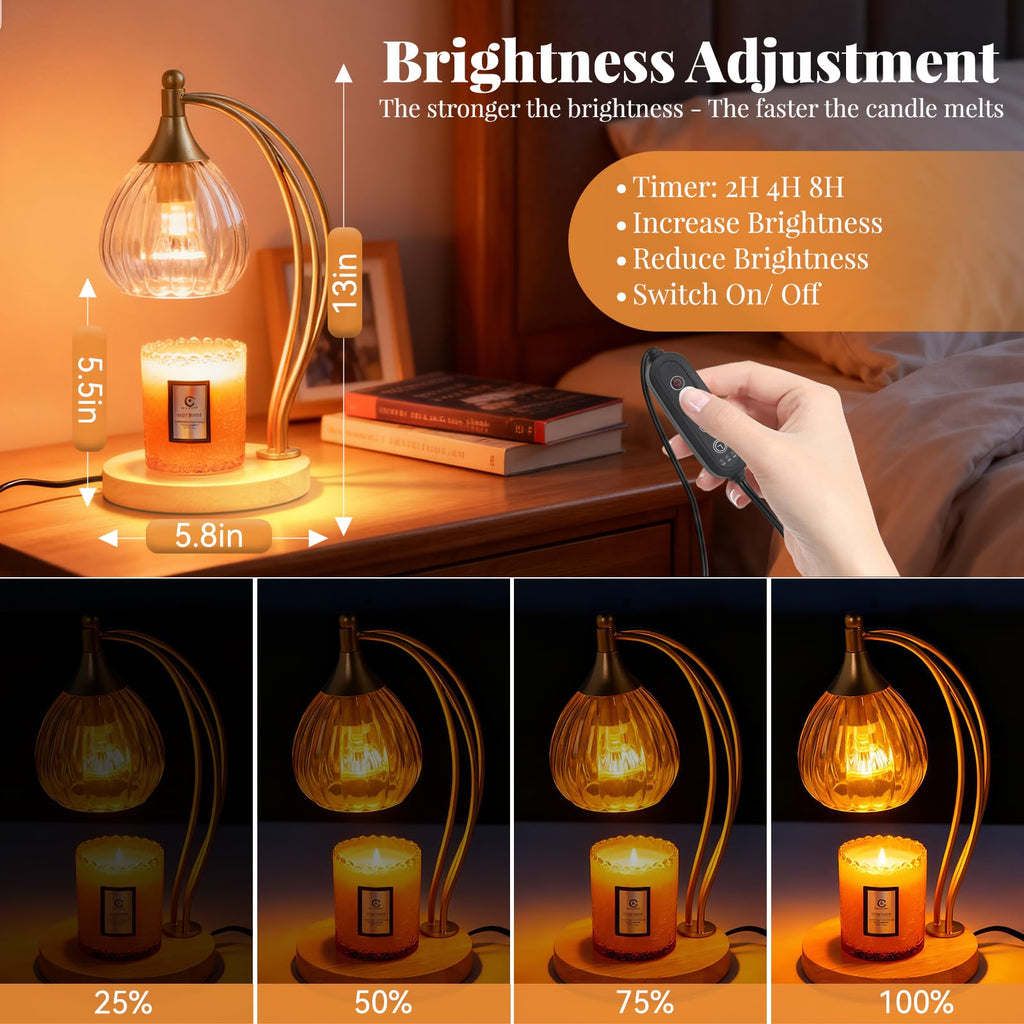 Dimmable Candle Warmer Lamp with Timer M28598