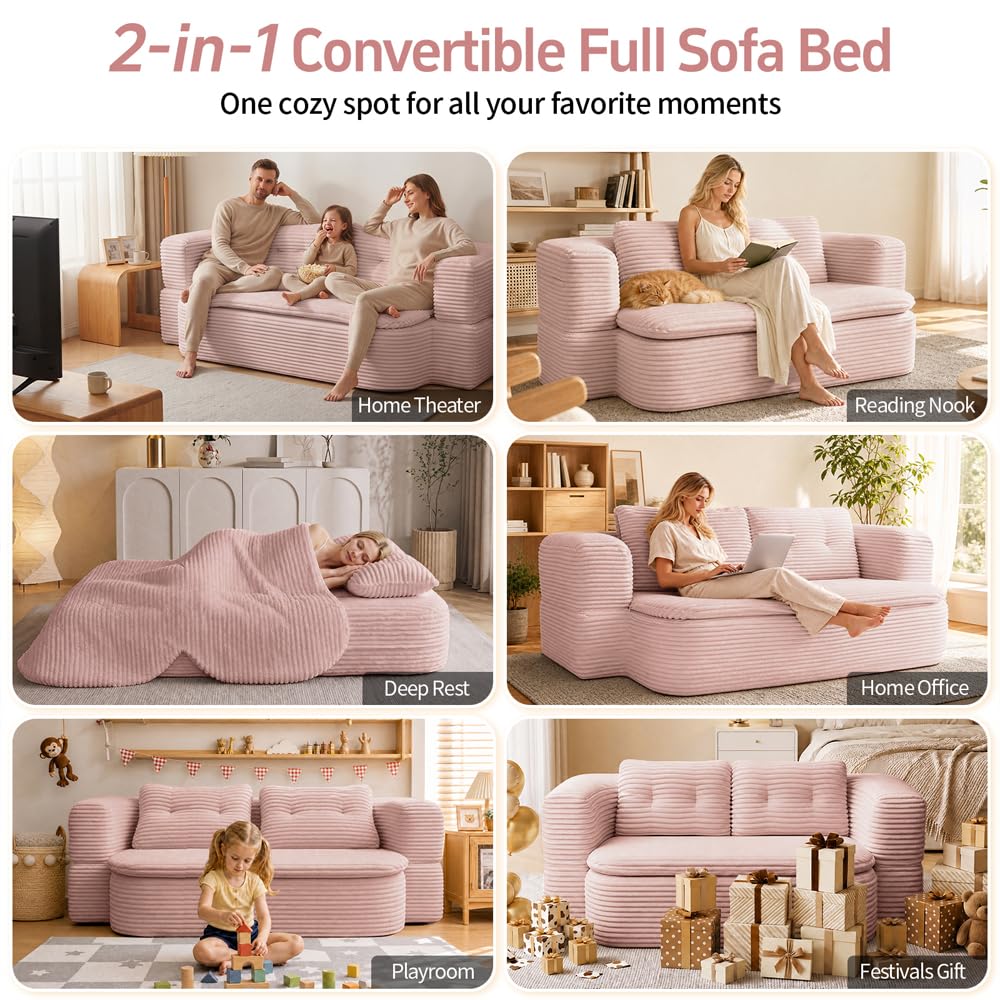78" Full-Size Convertible Sofa D5759