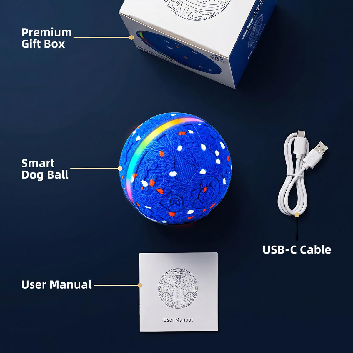 Interactive Dog Ball Toy 3 Modes V151