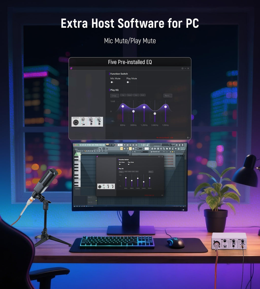 USB C Audio Interface Silver H215