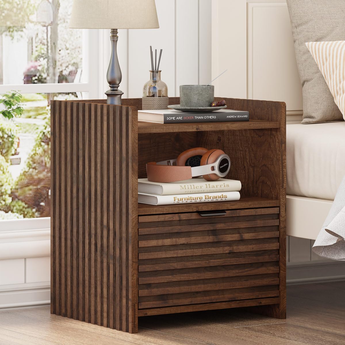 Rustic Oak Console Table with 2 Drawers R77679