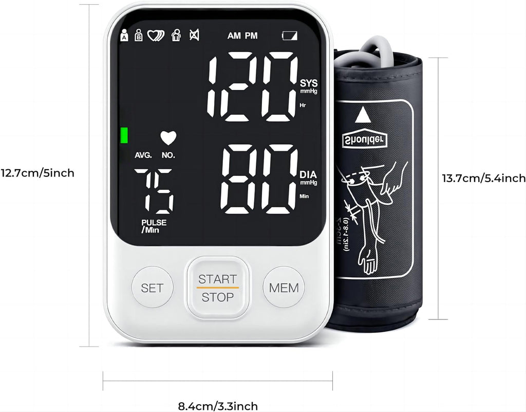 Blood Pressure Monitor Upper Arm 240 Memory White J9271