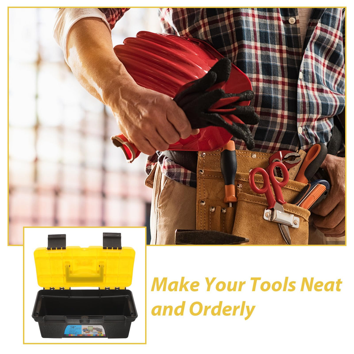10 Inch Tool Box Organizer Hard Carrying Case M9051