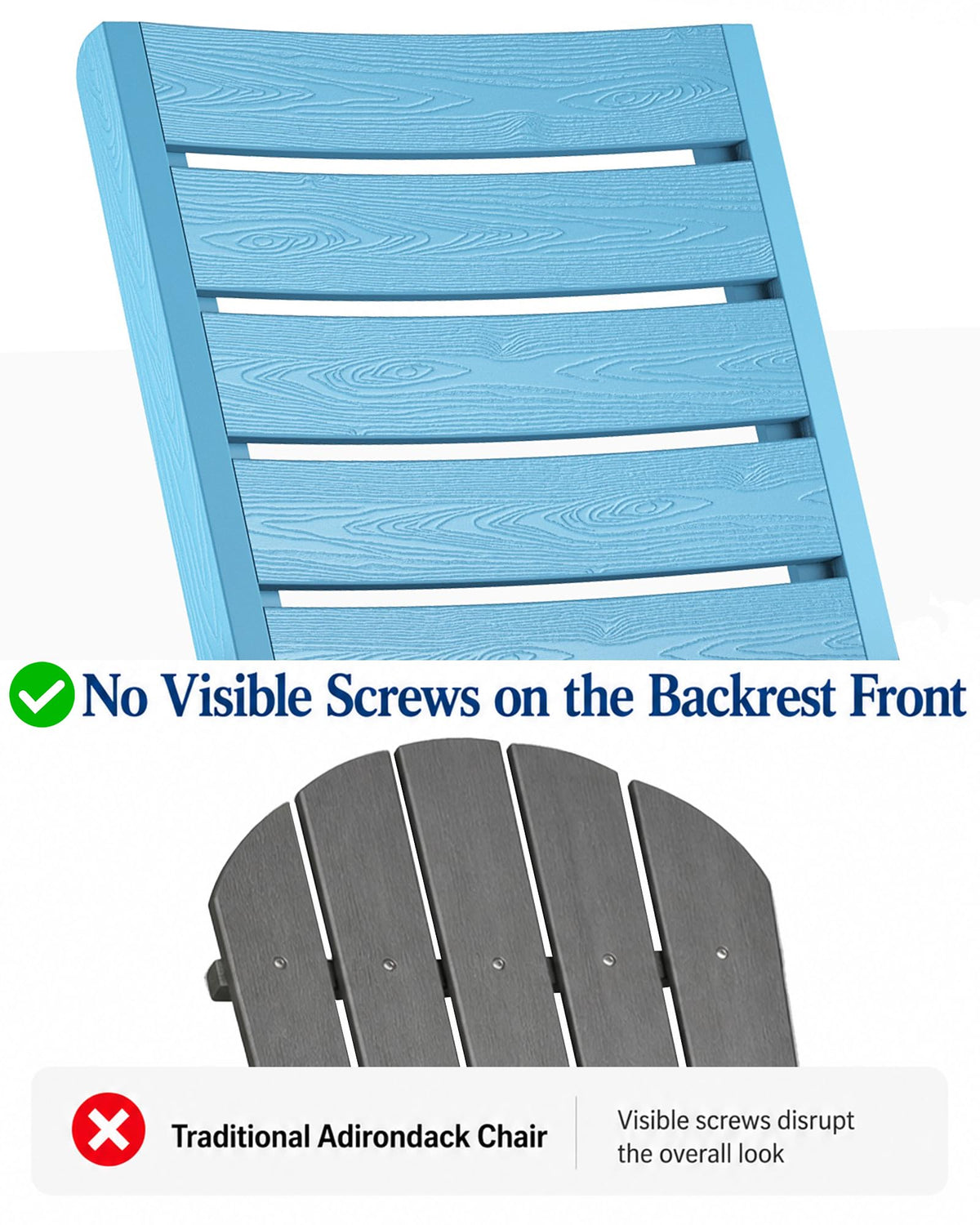 Blue Adirondack Chair Set of 2 R814532