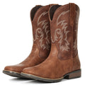 Cowboy Boots Square Toe Embroidery U55364