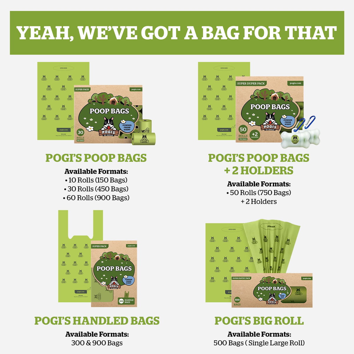 Dog Poop Bag Holder & Dispenser with 15 Unscented Bags V6041