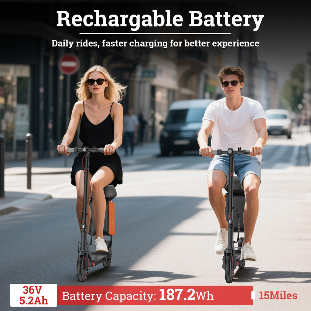 Electric Scooter with Dual Braking System X482469