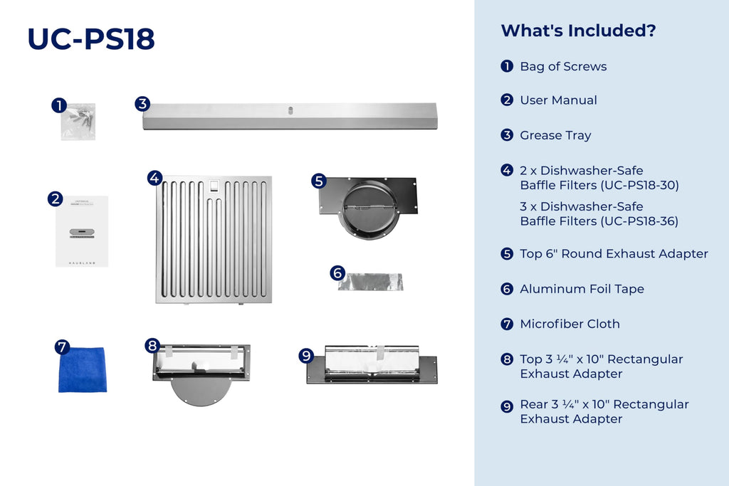 30" Ducted Under Cabinet Range Hood with 6 Speed F6622